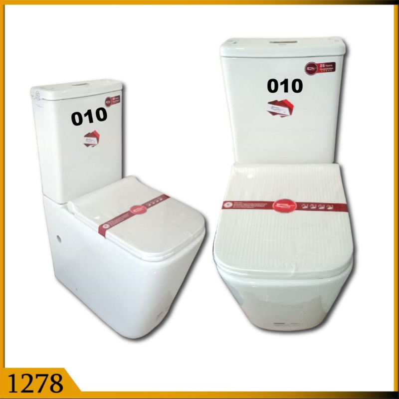 COMMODE 2PC BACK TO WALL SQUARE (1278)